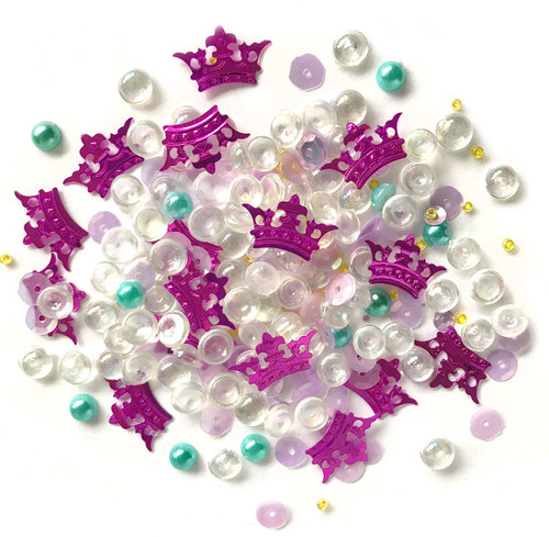 6 Pack Buttons Galore Sparkletz Embellishment Pack 10g-Princess Dreams SPK-131