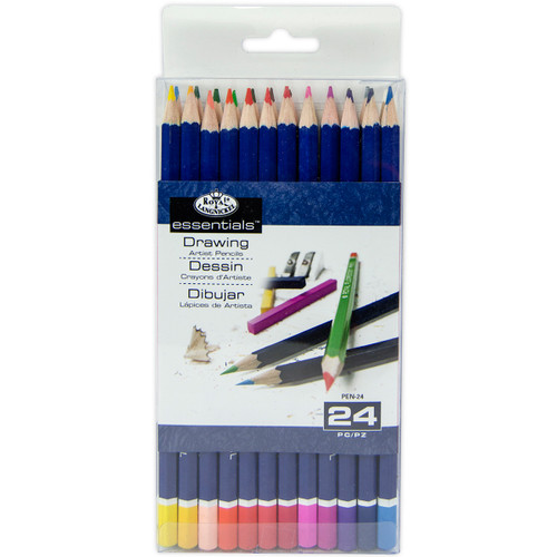 3 Pack Royal & Langnickel(R) Essentials(TM) Artist Color Pencils-24/Pkg PEN24 - 090672004109