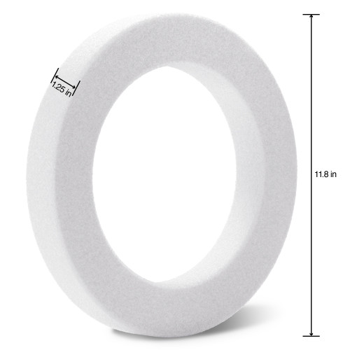 3 Pack - FloraCraft CraftFoM Wreath-1.25"X12" - W121WS 3 Pack - FloraCraft CraftFoM Wreath-1.25"X12" - W121WS