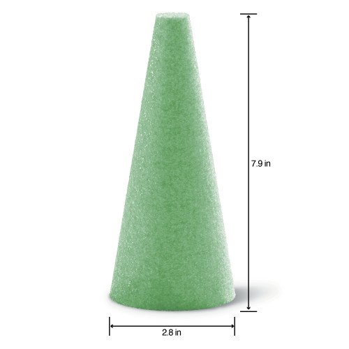 3 Pack FloraCraft FloraFoM Cone-2.8"x7.9" C83GS