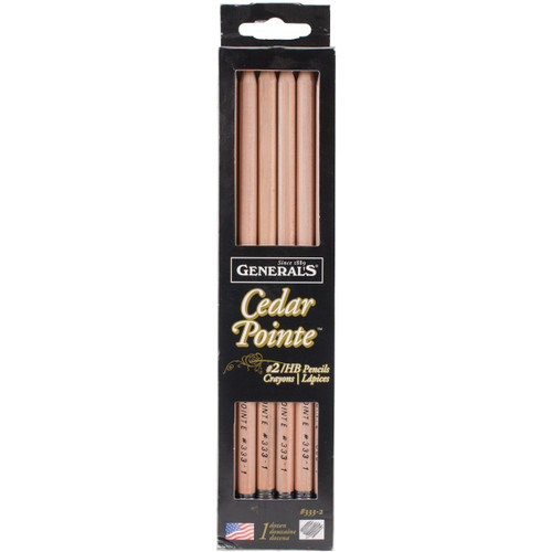 2 Pack - General Pencil Cedar Pointe #1 Pencils 12/Pkg-Extra Soft - 333-1 - 044974013338