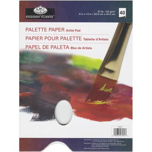 3 Pack essentials(TM) Palette Artist Paper Pad 9"X12"-40 Sheets -RD358 - 090672275813