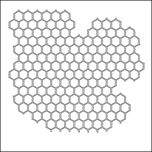3 Pack Crafter's Workshop Template 6"X6"-Mini Chicken Wire TCW6X6-239 - 842254008391