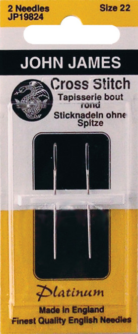 12 Pack - John James Platinum Tapestry Hand Needles-Size 22 2/Pkg - JP198-22 - 783932201423