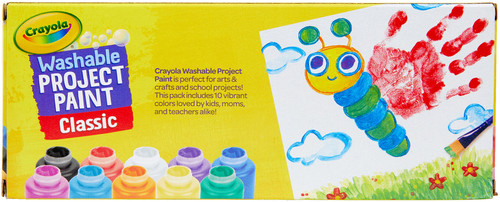 3 Pack - Crayola Washable Kids Paint 2oz 10/Pkg-Basics - 54-1205 3 Pack - Crayola Washable Kids Paint 2oz 10/Pkg-Basics - 54-1205