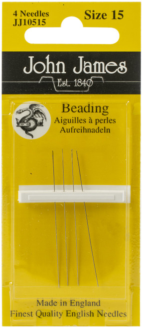 12 Pack - John James Beading Hand Needles-Size 15 4/Pkg - JJ105-15 - 783932201560 12 Pack - John James Beading Hand Needles-Size 15 4/Pkg - JJ105-15 - 783932201560