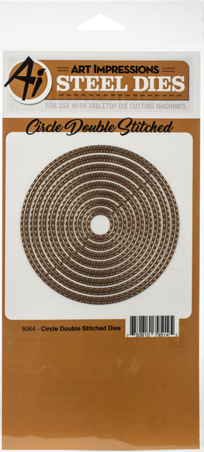 Art Impressions Die-Circle Double Stitched - 5064 - 750810795145