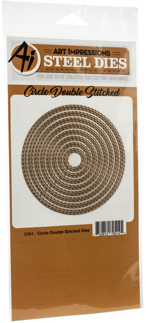 Art Impressions Die-Circle Double Stitched - 5064