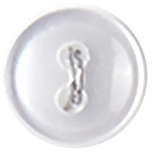 6 Pack Slimline Buttons Series 1-White 2-Hole 1/4" 6/Pkg SL1-2