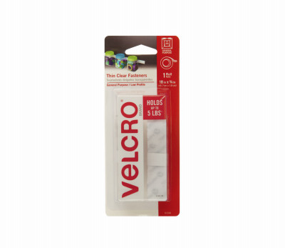 6 Pack - VELCRO(R) Brand Thin Fasteners Tape .75"X18"-Clear - 91326 - 075967913267