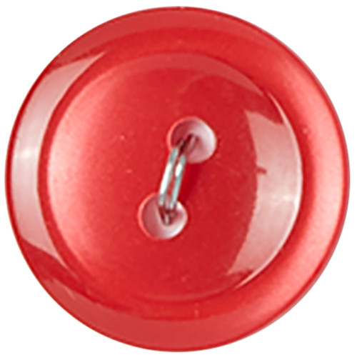 6 Pack Slimline Buttons Series 1-Red 2-Hole 3/4" 5/Pkg SL1-43