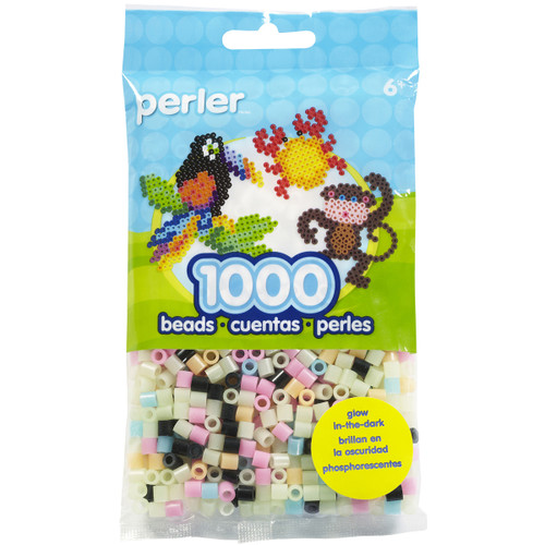 3 Pack Perler Beads 1,000/Pkg-Glow Mix PBB80-19-19067 - 048533190676