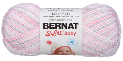 3 Pack - Bernat Softee Baby Yarn - Ombres-Pink Flannel - 166031-31412 - 057355376847