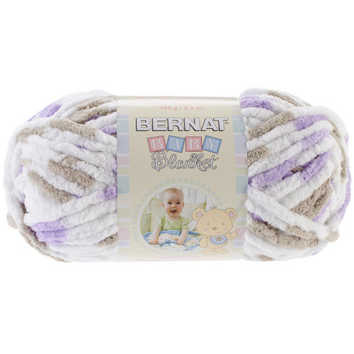 3 Pack - Bernat Baby Blanket Yarn-Little Lilac Dove Print - 161103-3113 - 057355379282