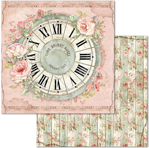 Stamperia Double-Sided Paper Pad 8"X8" 10/Pkg-House Of Roses, 10 Designs/1 Each - SBBS08 Stamperia Double-Sided Paper Pad 8"X8" 10/Pkg-House Of Roses, 10 Designs/1 Each - SBBS08