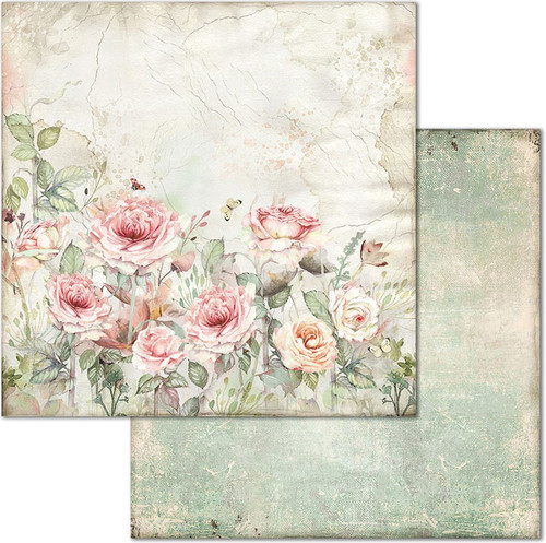 Stamperia Double-Sided Paper Pad 8"X8" 10/Pkg-House Of Roses, 10 Designs/1 Each - SBBS08 Stamperia Double-Sided Paper Pad 8"X8" 10/Pkg-House Of Roses, 10 Designs/1 Each - SBBS08