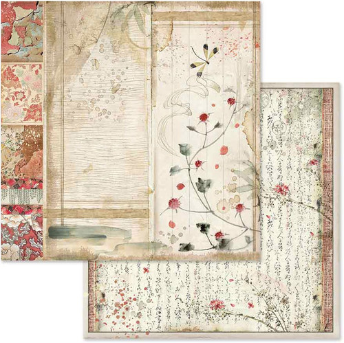 Stamperia Double-Sided Paper Pad 8"X8" 10/Pkg-Oriental Garden, 10 Designs/1 Each - SBBS09 Stamperia Double-Sided Paper Pad 8"X8" 10/Pkg-Oriental Garden, 10 Designs/1 Each - SBBS09