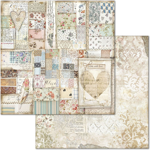 Stamperia Double-Sided Paper Pad 8"X8" 10/Pkg-Imagine, 10 Designs/1 Each - SBBS07 Stamperia Double-Sided Paper Pad 8"X8" 10/Pkg-Imagine, 10 Designs/1 Each - SBBS07