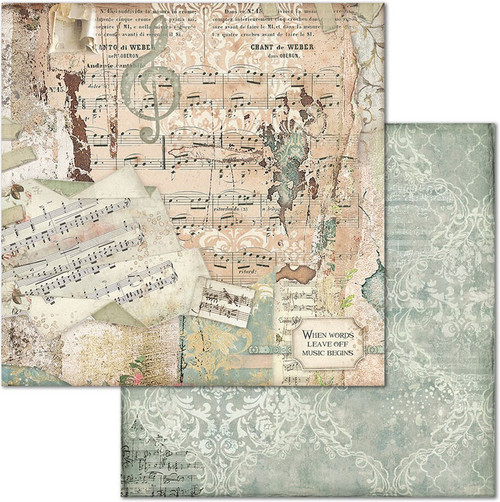 Stamperia Double-Sided Paper Pad 8"X8" 10/Pkg-Imagine, 10 Designs/1 Each - SBBS07 Stamperia Double-Sided Paper Pad 8"X8" 10/Pkg-Imagine, 10 Designs/1 Each - SBBS07