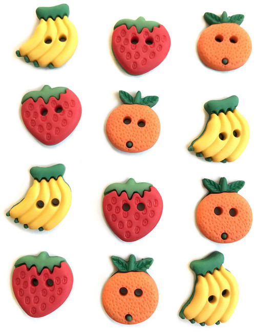 Buttons Galore Button Theme Pack-Summer Fruit BGTP-4342 - 840934027656