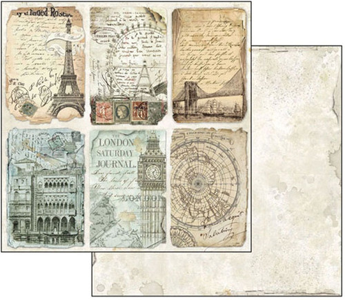 Stamperia Double-Sided Paper Pad 8"X8" 10/Pkg-Around The World - SBBS12