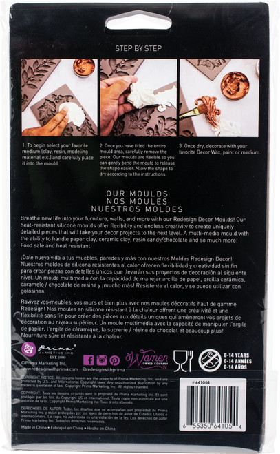 Prima Marketing Re-Design Mould 5"X8"X8mm-Sicilian Borders - 641054