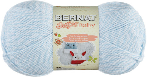 3 Pack - Bernat Softee Baby Yarn - Solids-Baby Denim Marl - 166030-30300 - 057355252271