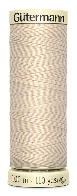 6 Pack - Gutermann Sew-All Thread 110yd-Bone - 100P-30 - 077780000056