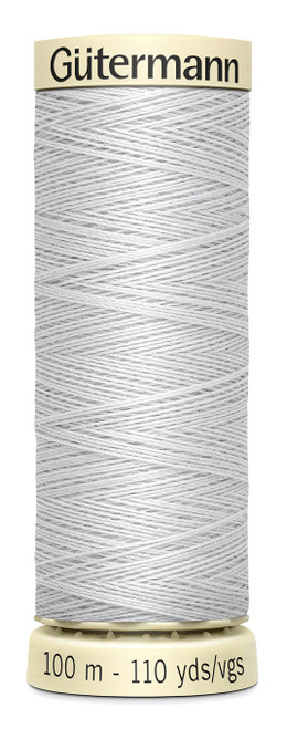 6 Pack Gutermann Sew-All Thread 110yd-Silver 100P-100 - 077780000063