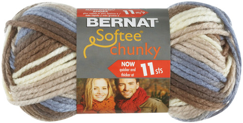 3 Pack - Bernat Softee Chunky Ombre Yarn-Natures Way - 161129-29012 - 057355351592