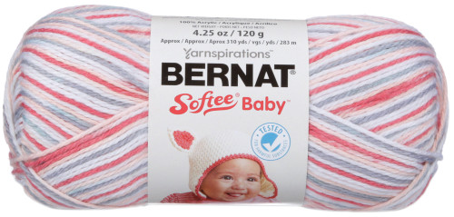 3 Pack - Bernat Softee Baby Yarn - Ombres-Princess Pebbles - 166031-31425 - 057355352681