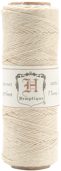 3 Pack - Hemptique Hemp Cord Spool 10lb 205'-Natural - HS10NA - 091037029256