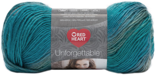 3 Pack - Red Heart Unforgettable Yarn-Tidal - E793-3960 - 073650824562