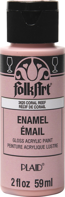 FolkArt Enamel Paint 2oz-Coral Reef 40-2625 - 028995026256