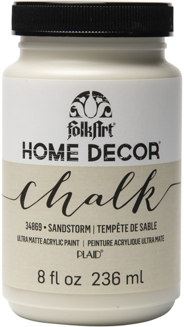 FolkArt Home Decor Chalk Paint 8oz-Sandstorm - HDCHALK-34869 - 028995348693