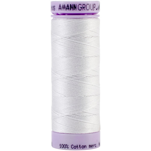 5 Pack - Mettler Silk Finish Cotton Thread 50wt 164yd-White - 9105-2000 - 07623035829650762303582965