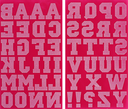 3 Pack Jolee's Iron-On Letters 1.5"-Fuchsia -50-40668