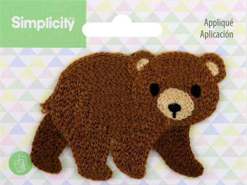 3 Pack Wrights Baby Sew-On Applique-Bear 193 9264 - 070659972706