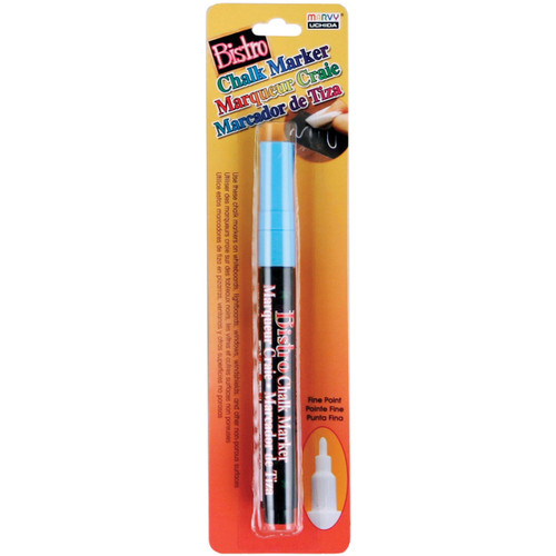3 Pack - Uchida Bistro Chalk Marker Fine Point-Fluorescent Light Blue - 482-C-F10 - 028617482507