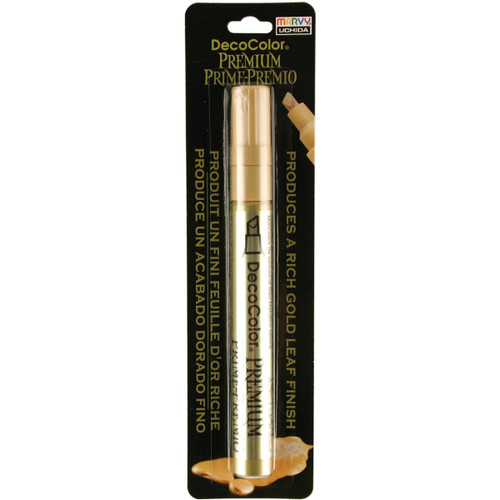 3 Pack Uchida DecoColor Premium Chisel Paint Marker-Gold 350-C-GLD - 028617350790