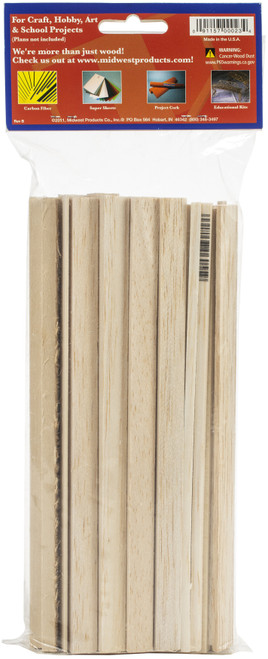 2 Pack - Midwest Products Wood Strip Economy Bag-Balsa & Basswood - MP23 2 Pack - Midwest Products Wood Strip Economy Bag-Balsa & Basswood - MP23