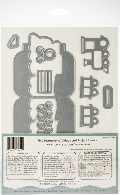 Karen Burniston Dies-Train Pivot Panels - KBR1106 Karen Burniston Dies-Train Pivot Panels - KBR1106