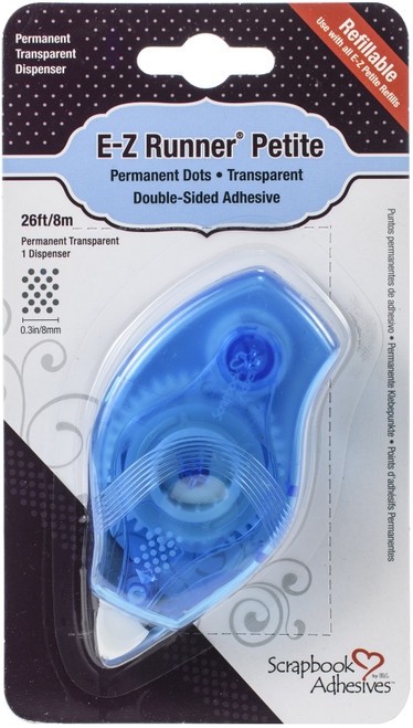 Scrapbook Adhesives EZ Runner Petite Refillable Dispenser-26' Petite Dots-Permanent - 01255 - 093616012550