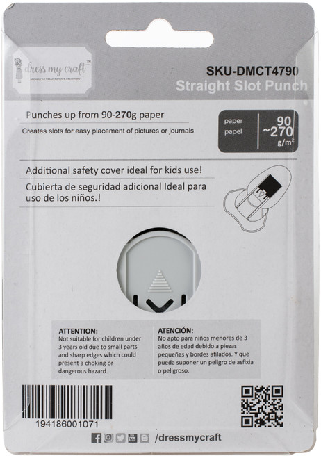 Dress My Craft Paper Punch-Straight Slot - DMCT4790
