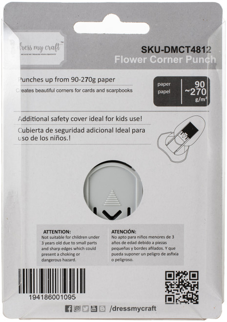 Dress My Craft Paper Punch-Flower Corner - DMCT4812 Dress My Craft Paper Punch-Flower Corner - DMCT4812