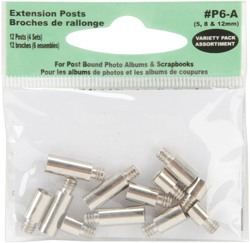 6 Pack Pioneer Extension Posts 5mm, 8mm & 12mm Variety Pack 12/PkgP6A - 023602607200