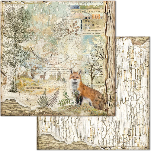 Stamperia Double-Sided Paper Pad 12"X12" 10/Pkg-Forest, 10 Designs/1 Each - SBBL63