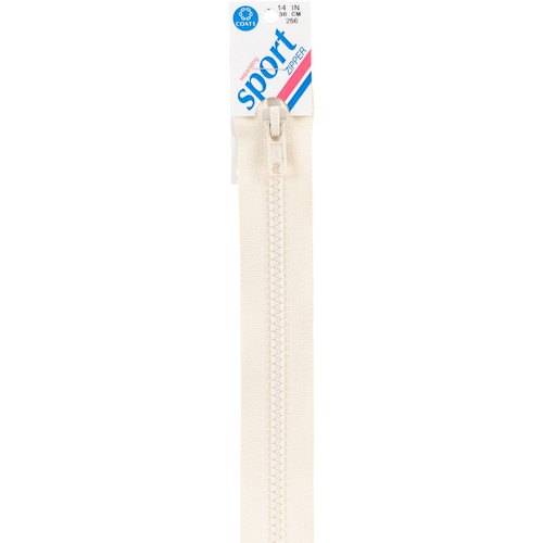 2 Pack - Coats Sport Separating Zipper 14"-Natural - F43 14-256 - 073650834363