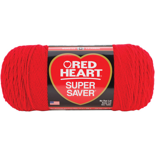 2 Pack - Red Heart Super Saver Jumbo Yarn-Cherry Red - E302C-319