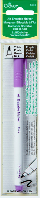 3 Pack Clover Air Erasable Marker Thick-Purple 5031 - 051221750311